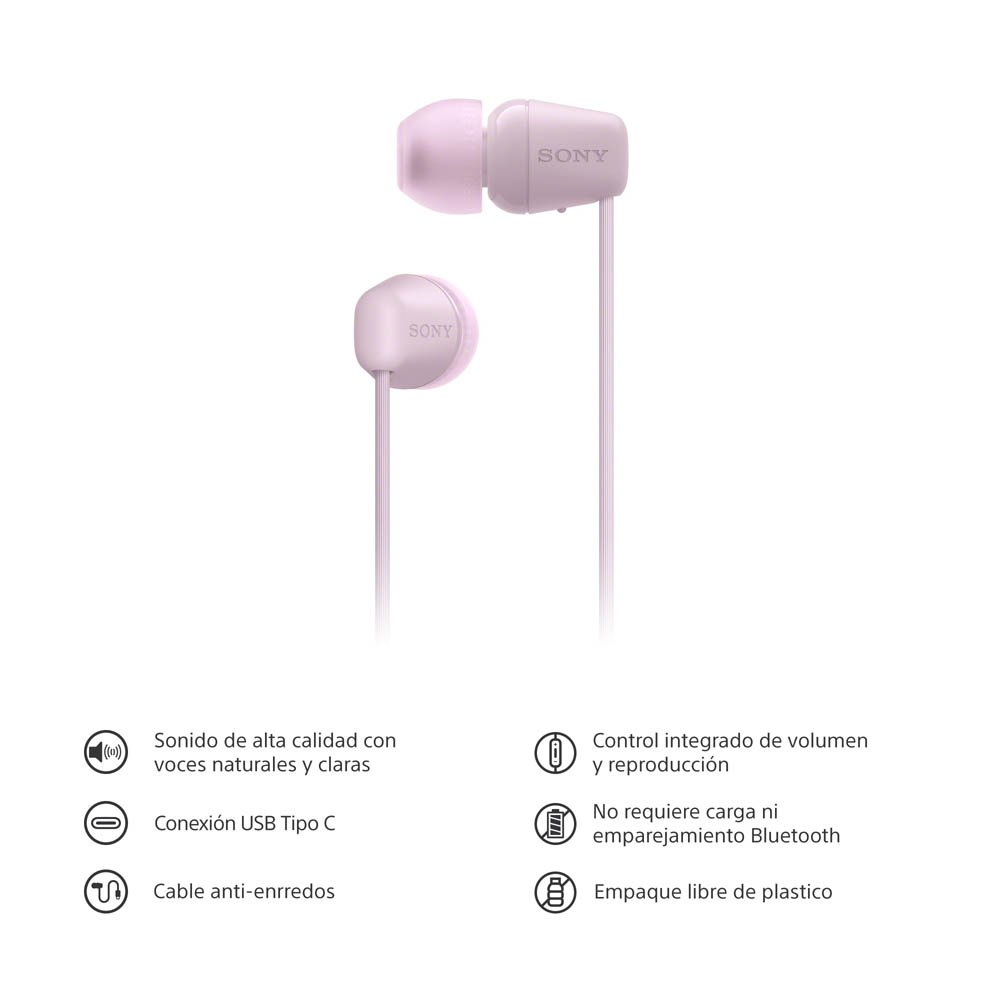 SONY AUDÍFONOS IN-EAR CON CABLE USB-C Y MICROFONO IER-EX15C - 3