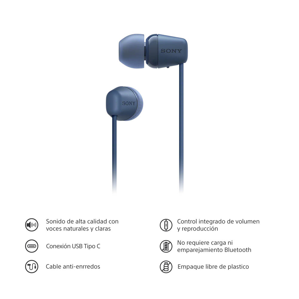 SONY AUDÍFONOS IN-EAR CON CABLE USB-C Y MICROFONO IER-EX15C - 3