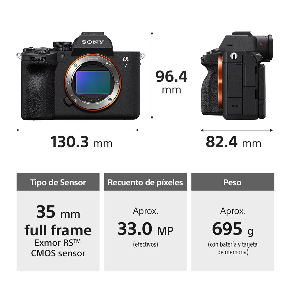 SONY CÁMARA PROFESIONAL ALPHA MIRRORLESS ILCE-7M5 - 5
