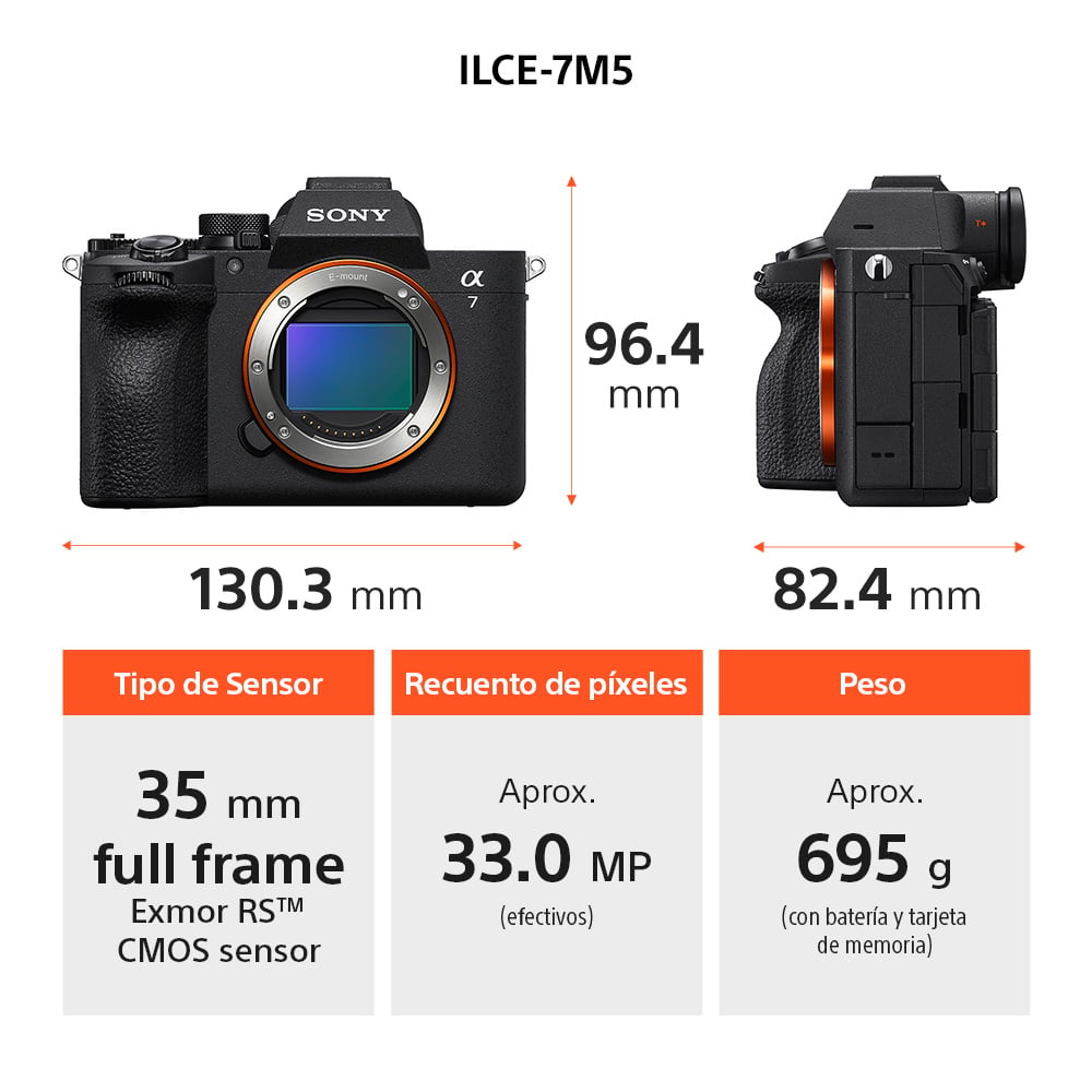 SONY CÁMARA ALPHA ILCE-7M5M FULL FRAME CON LENTE 28-70MM II - 4