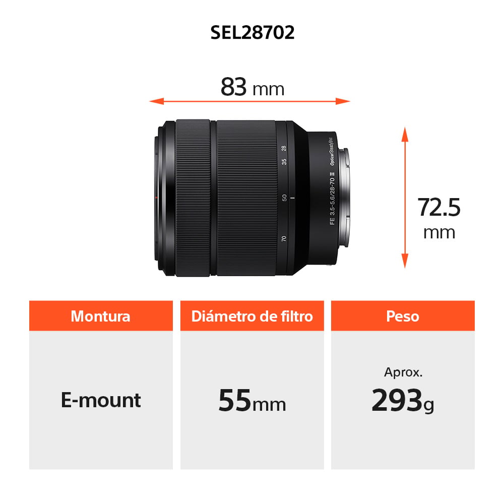 SONY CÁMARA ALPHA ILCE-7M5M FULL FRAME CON LENTE 28-70MM II - 5