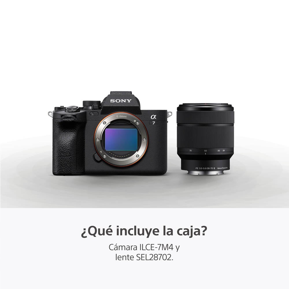 SONY CÁMARA ALPHA ILCE-7M4M FULL FRAME CON LENTE 28-70MM II - 2