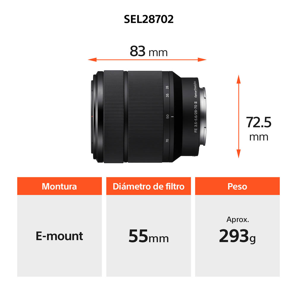 SONY CÁMARA ALPHA ILCE-7M4M FULL FRAME CON LENTE 28-70MM II - 6