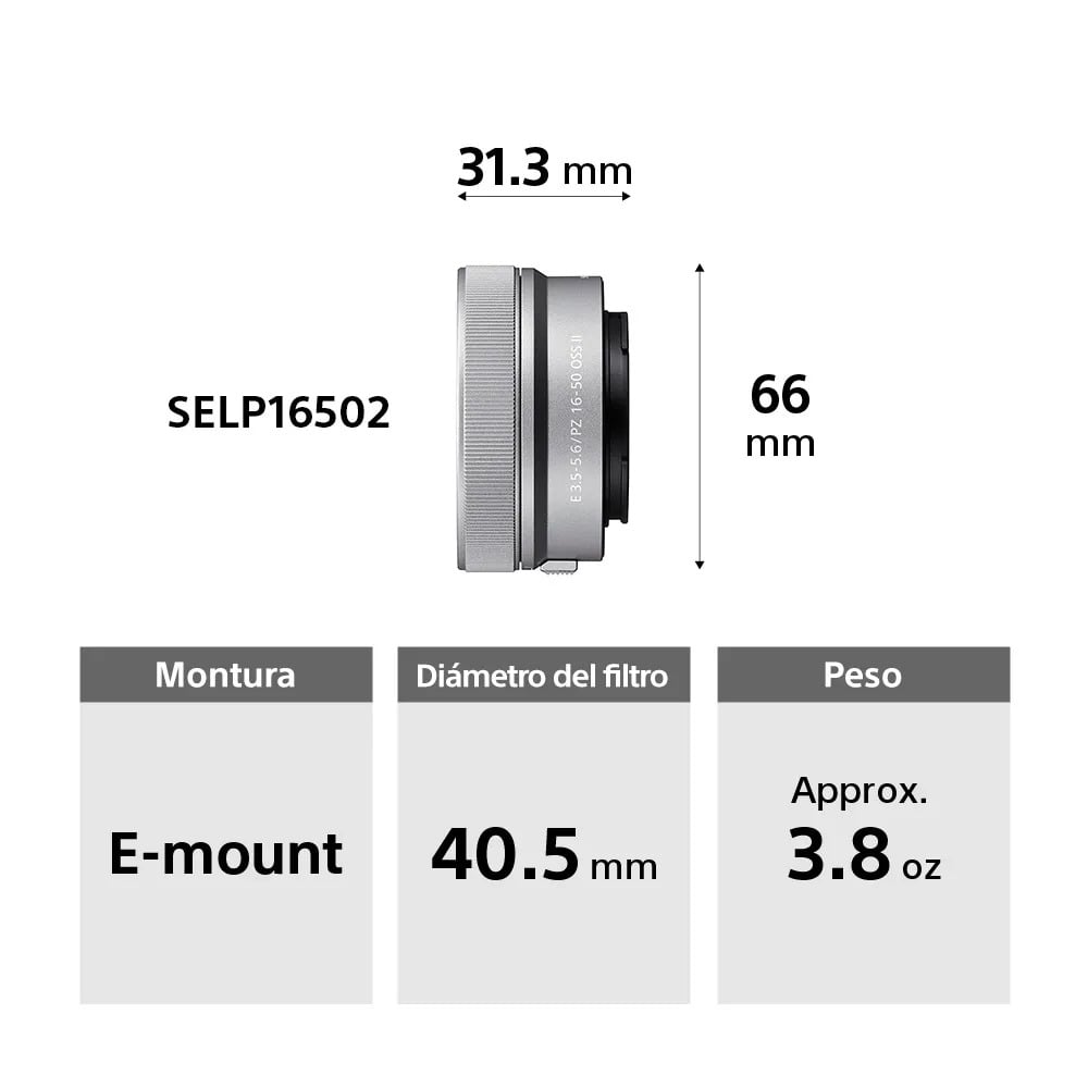 SONY CÁMARA ALPHA ILCE-6400K MIRRORLESS CON LENTE 16-50MM II - 4