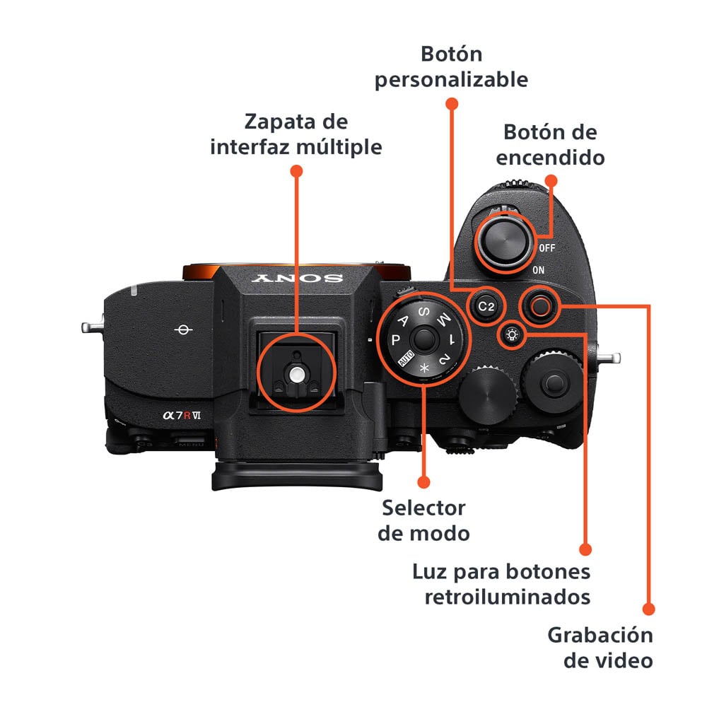 SONY CÁMARA ALPHA ILCE-7RM6 FULL FRAME MIRRORLESS 8K - 2