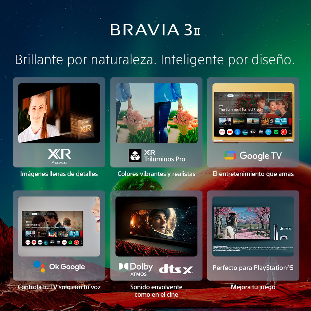 SONY TV 85' 85XR30M2 4K LED ULTRA HD BRAVIA 3 II GOOGLE TV - 3