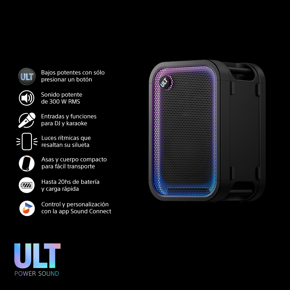 SONY PARLANTE BLUETOOTH SRS-ULT3000 PARA FIESTA ULT TOWER MAX - 2