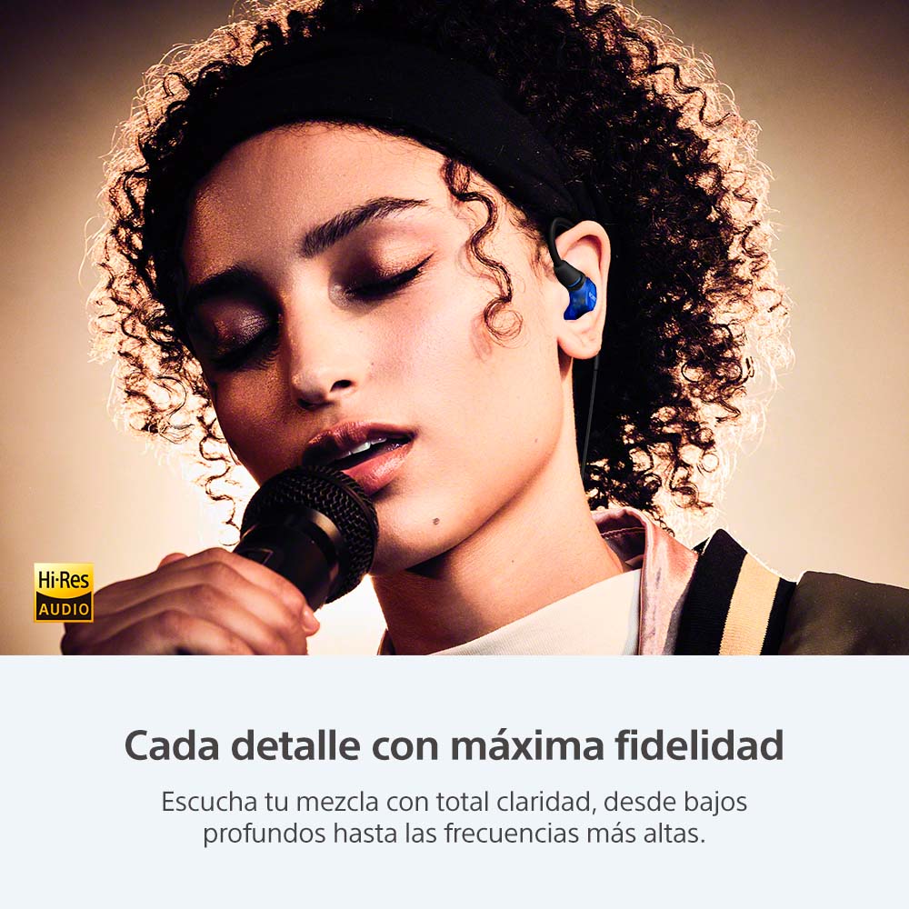 SONY AUDÍFONOS IN-EAR PARA JUEGOS IER-M500 ROJO/AZUL - 5