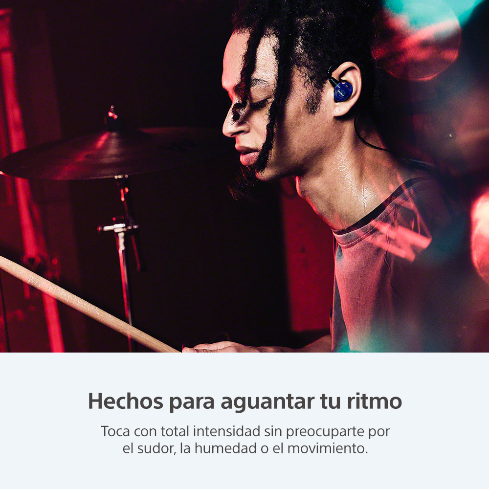 SONY AUDÍFONOS IN-EAR PARA JUEGOS IER-M500 ROJO/AZUL - 8