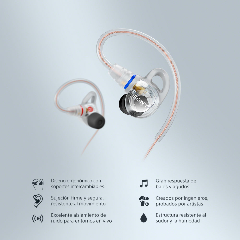 SONY AUDÍFONOS IN-EAR  PARA JUEGOS IER-M500 BLANCO - 3