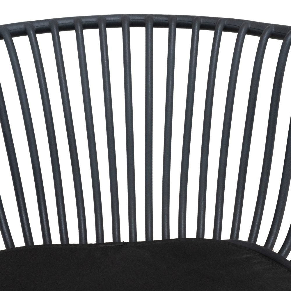 SILLA DE COMEDOR NIHMO COLME DE PLÁSTICO GRIS OSCURO - 4