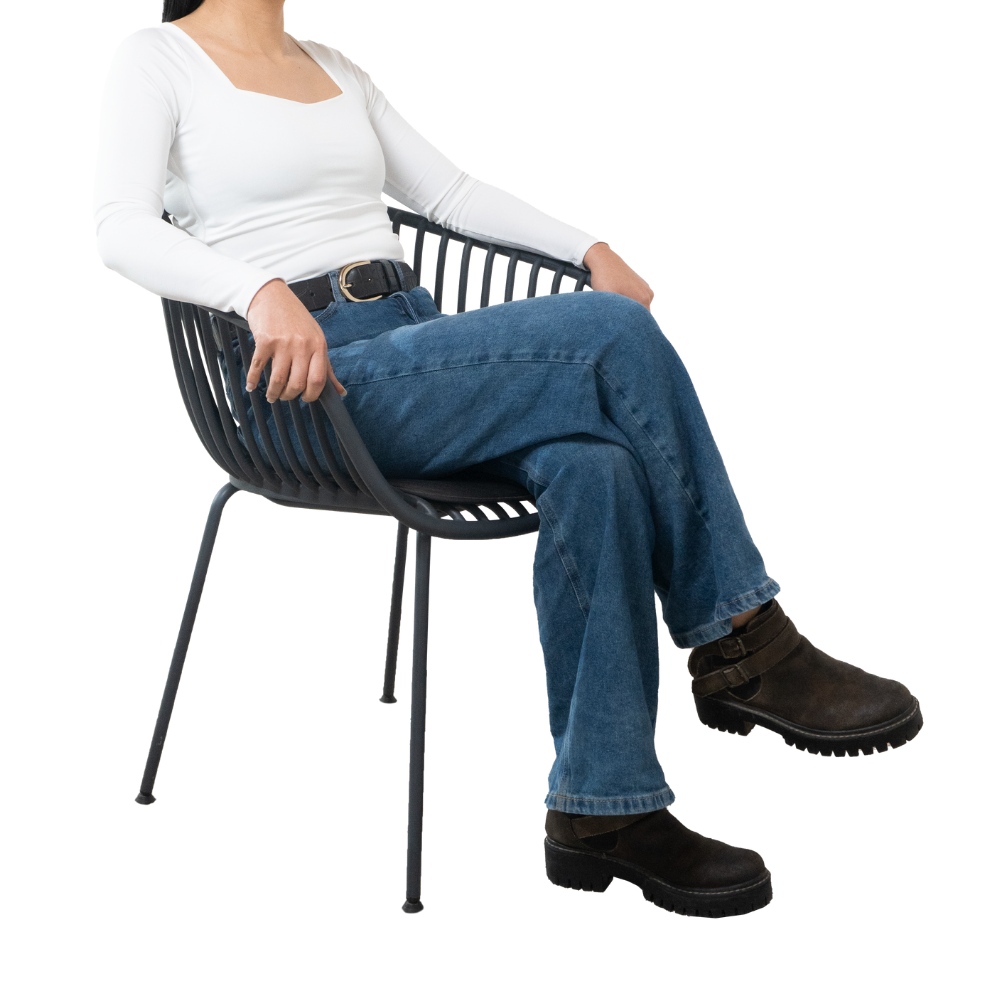 SILLA DE COMEDOR NIHMO COLME DE PLÁSTICO GRIS OSCURO - 6