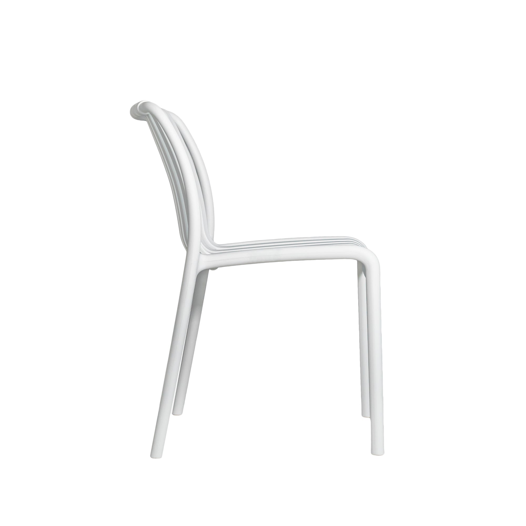 SILLA DE COMEDOR DE PLÁSTICO LAMBITE BLANCO - 3