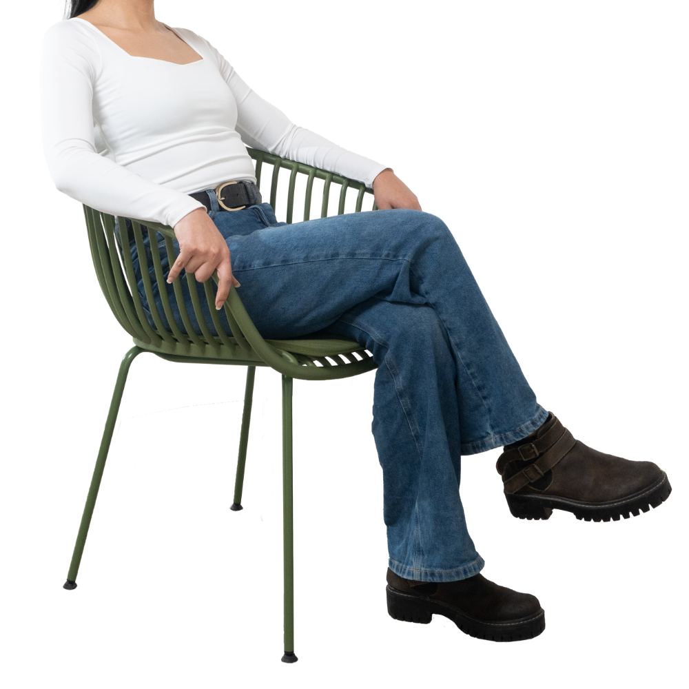 SILLA DE COMEDOR NIHMO COLME DE POLIPROPILENO VERDE - 6