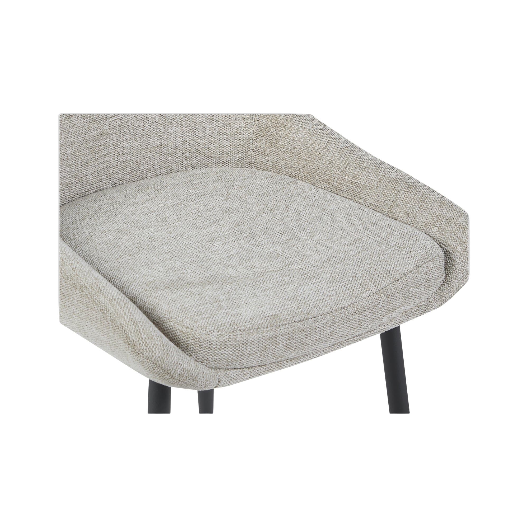 SILLA DE COMEDOR NIHMO BEAT DE METAL GRIS CLARO - 4