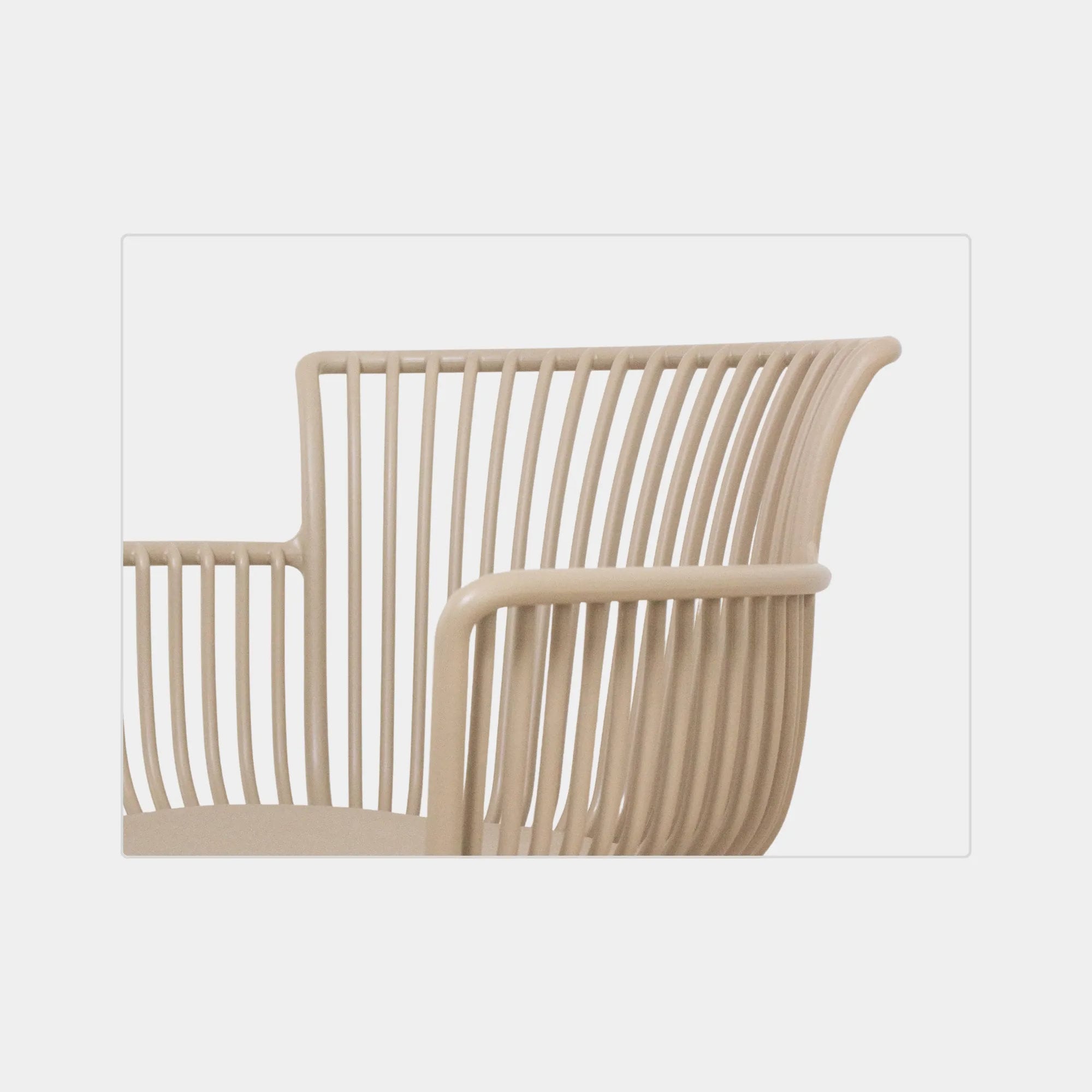 SILLA COMEDOR JAI ALAI POLIPROPILENO BEIGE - 7