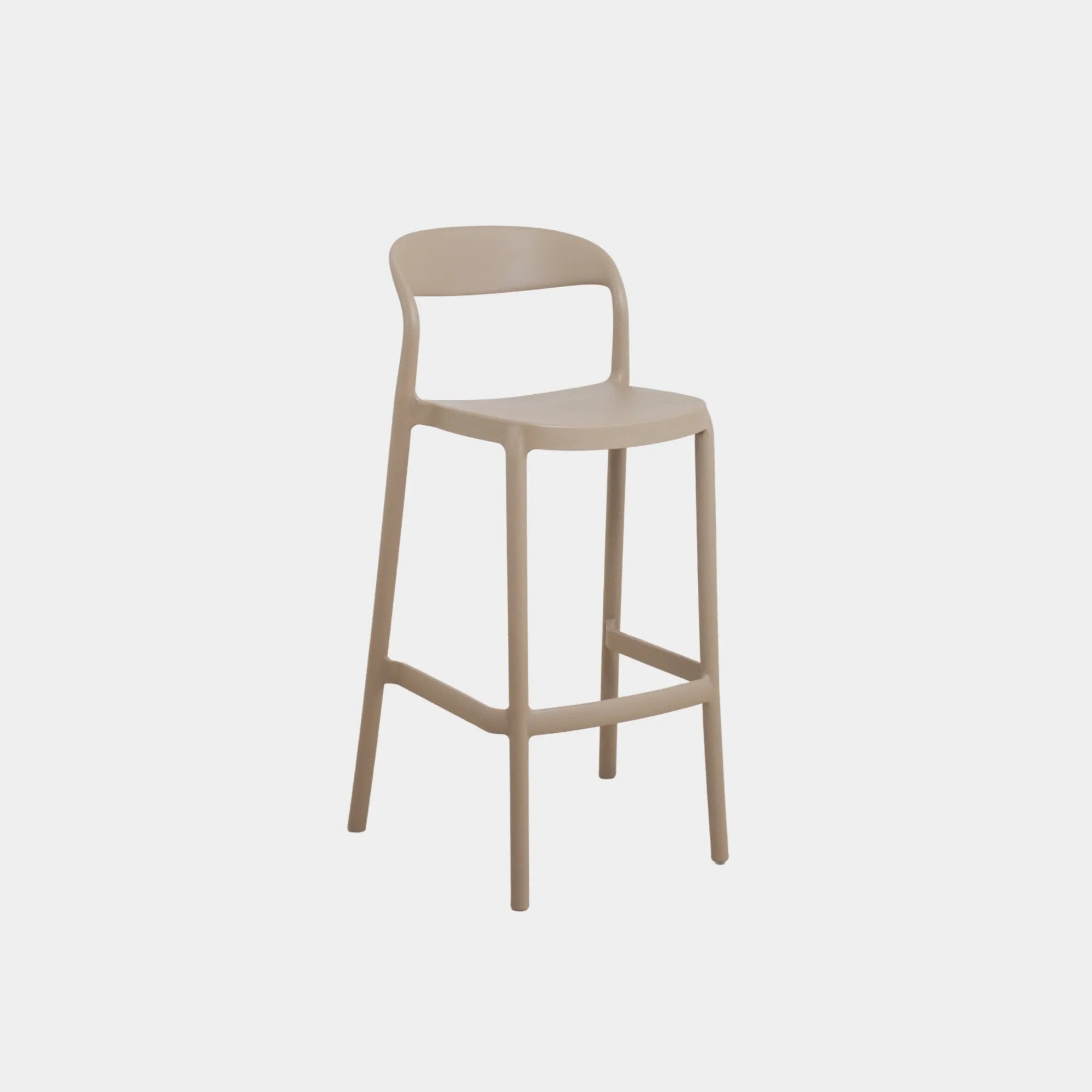 SILLA BAR WAVY POLIPROPILENO BEIGE - 1