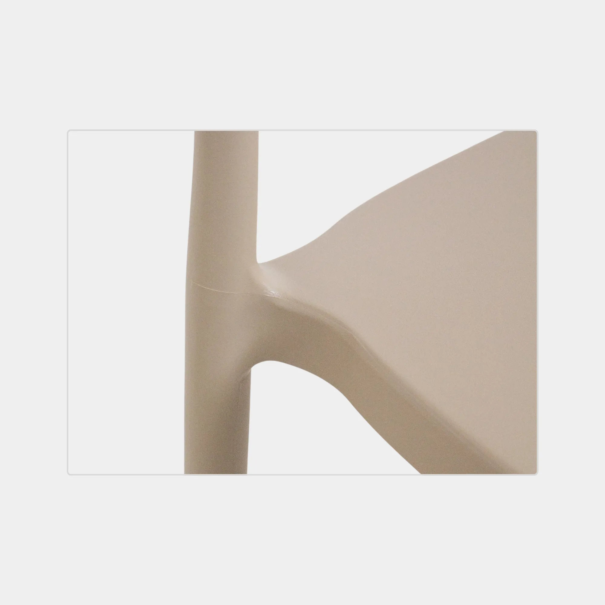 SILLA BAR WAVY POLIPROPILENO BEIGE - 5