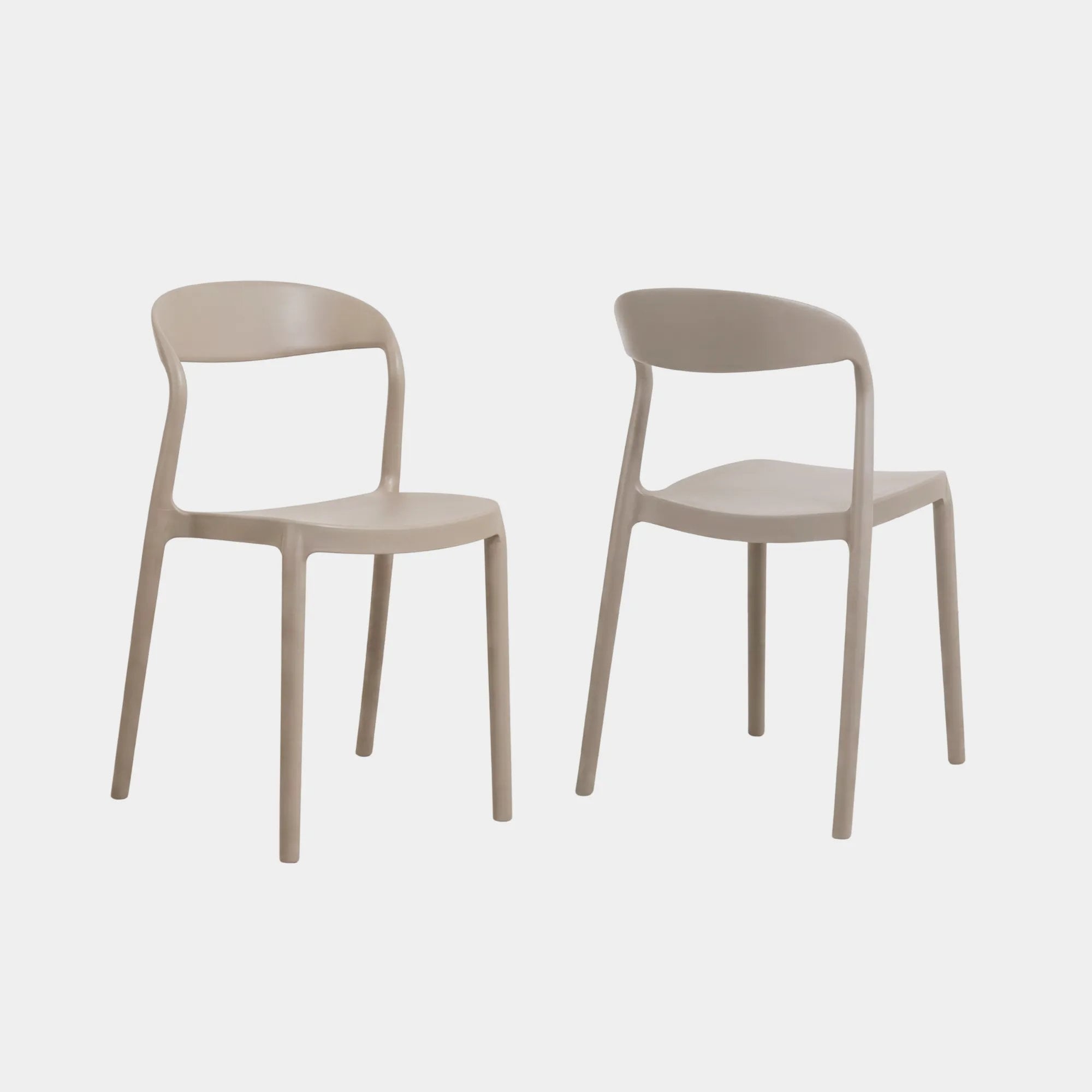 SILLA COMEDOR WAVY POLIPROPILENO BEIGE - 3