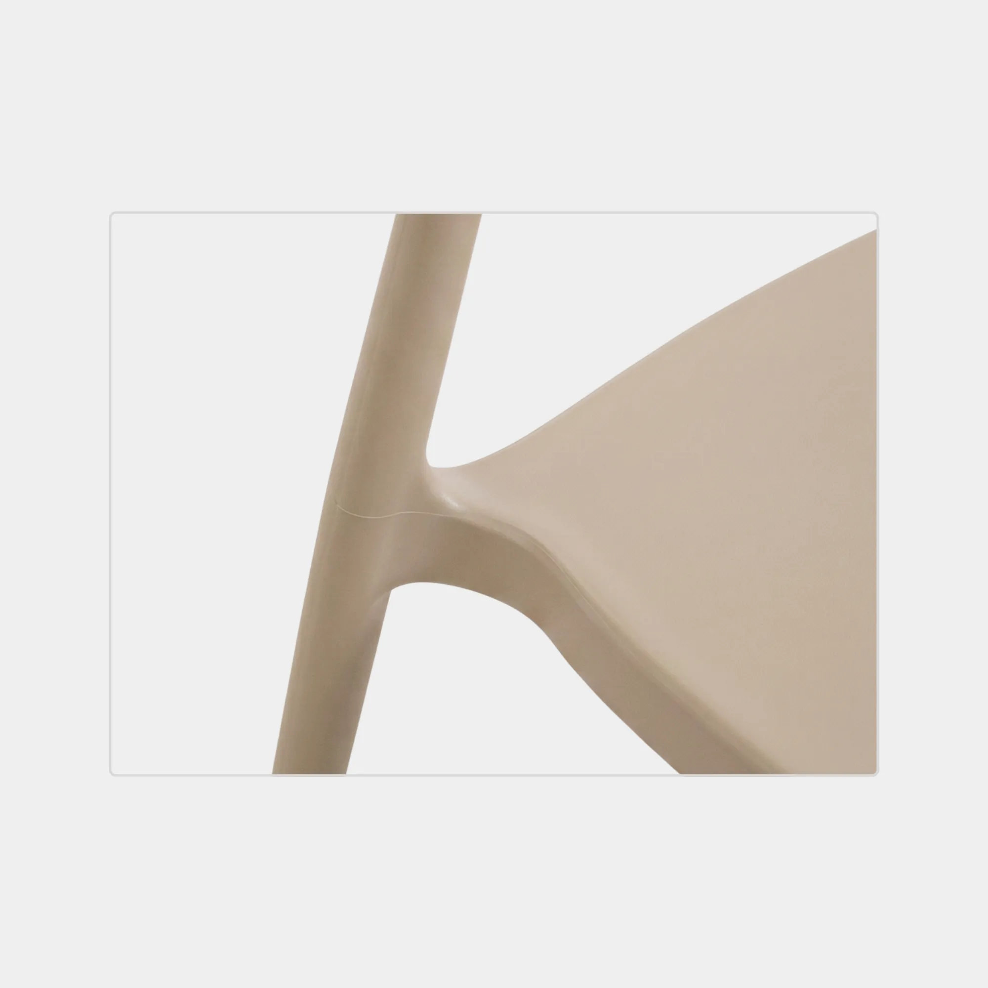 SILLA COMEDOR WAVY POLIPROPILENO BEIGE - 6