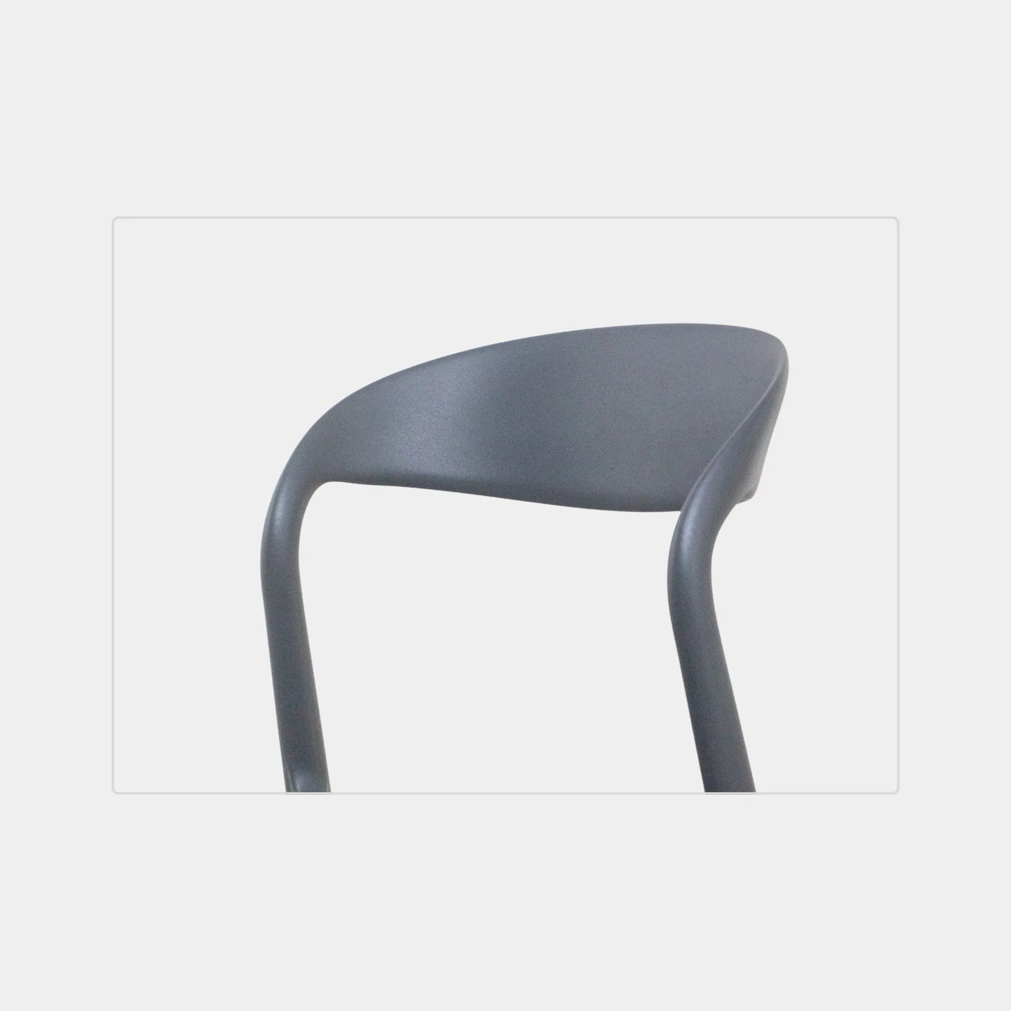 SILLA COMEDOR WAVY POLIPROPILENO DARK GREY - 7