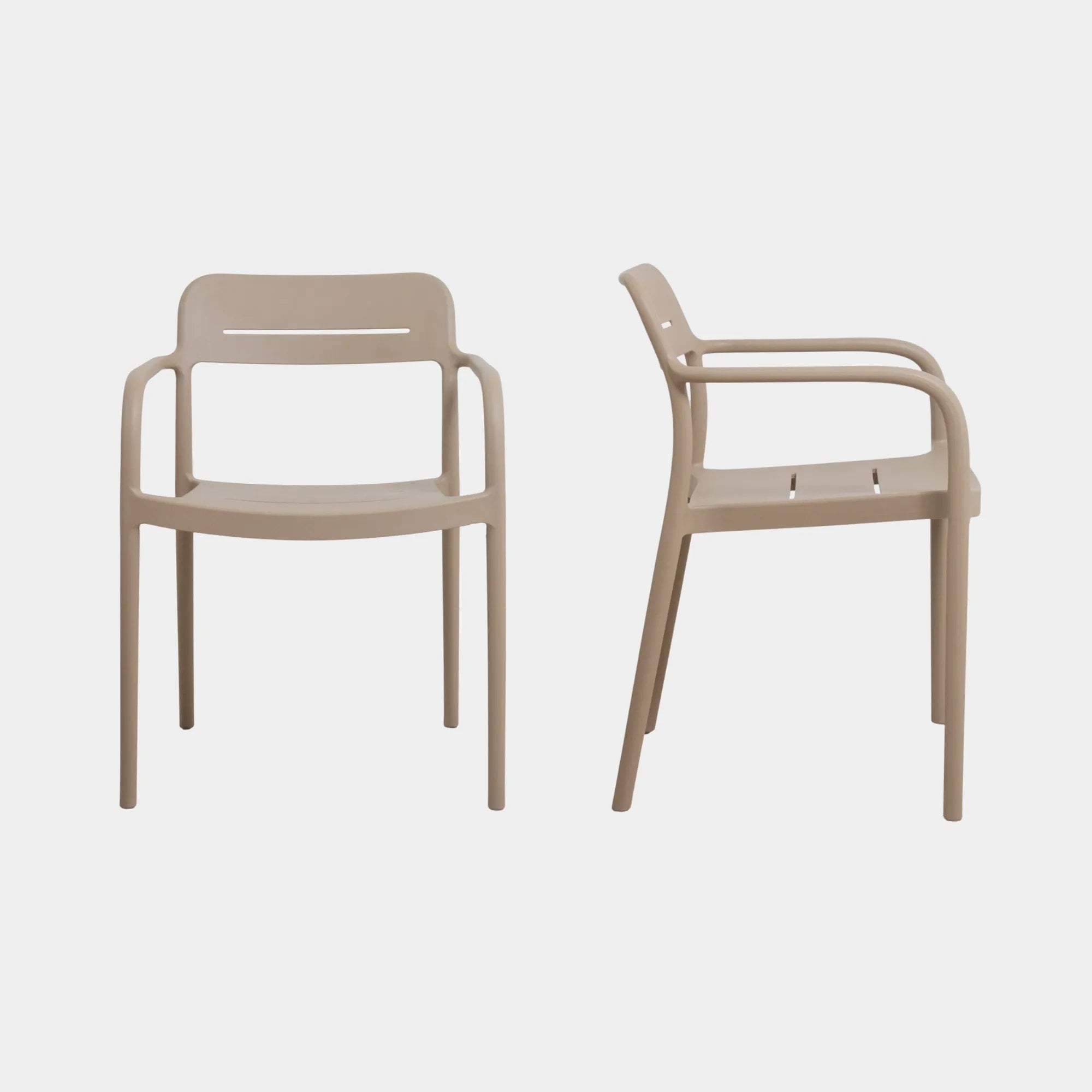 SILLA COMEDOR LUVY POLIPROPILENO BEIGE - 2