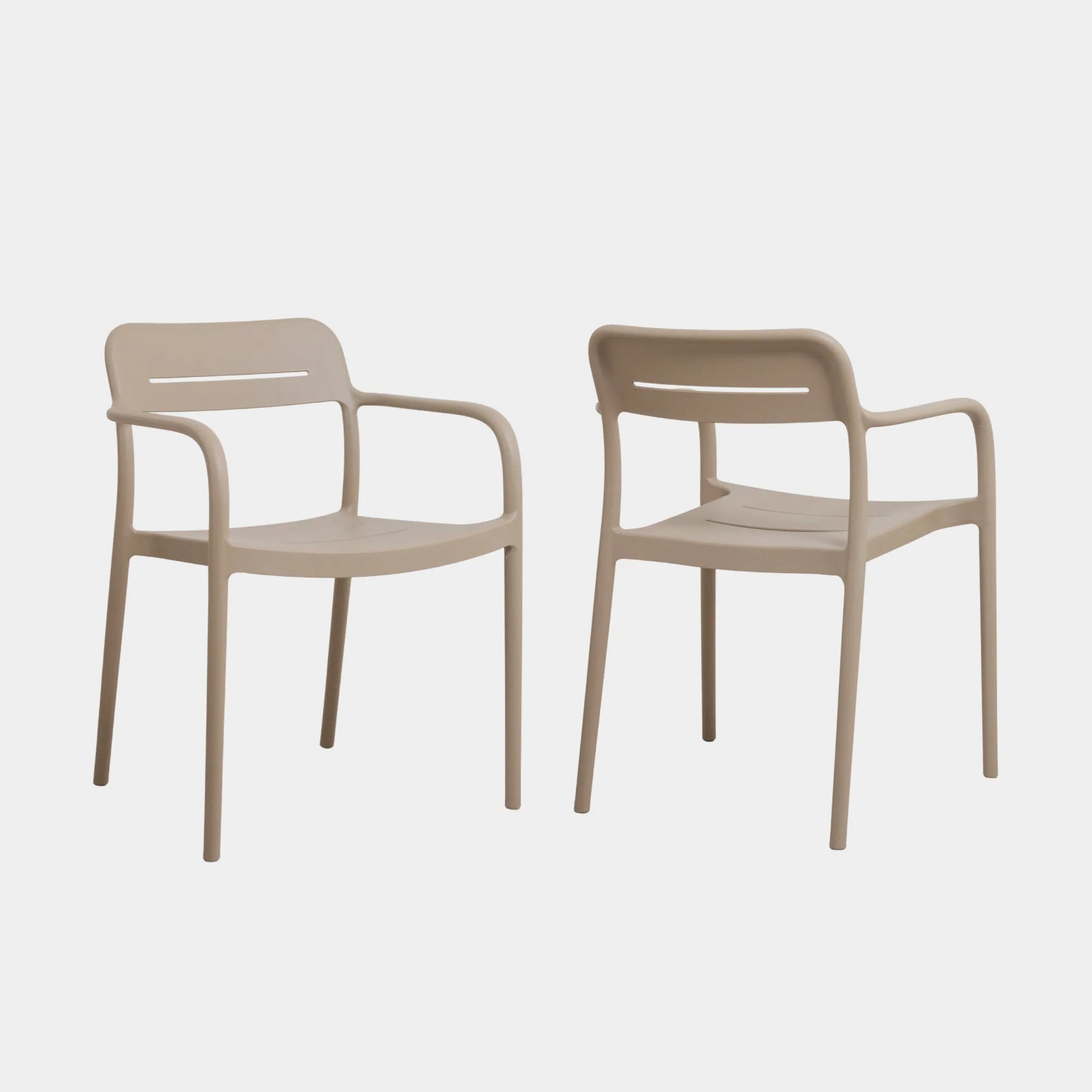 SILLA COMEDOR LUVY POLIPROPILENO BEIGE - 3