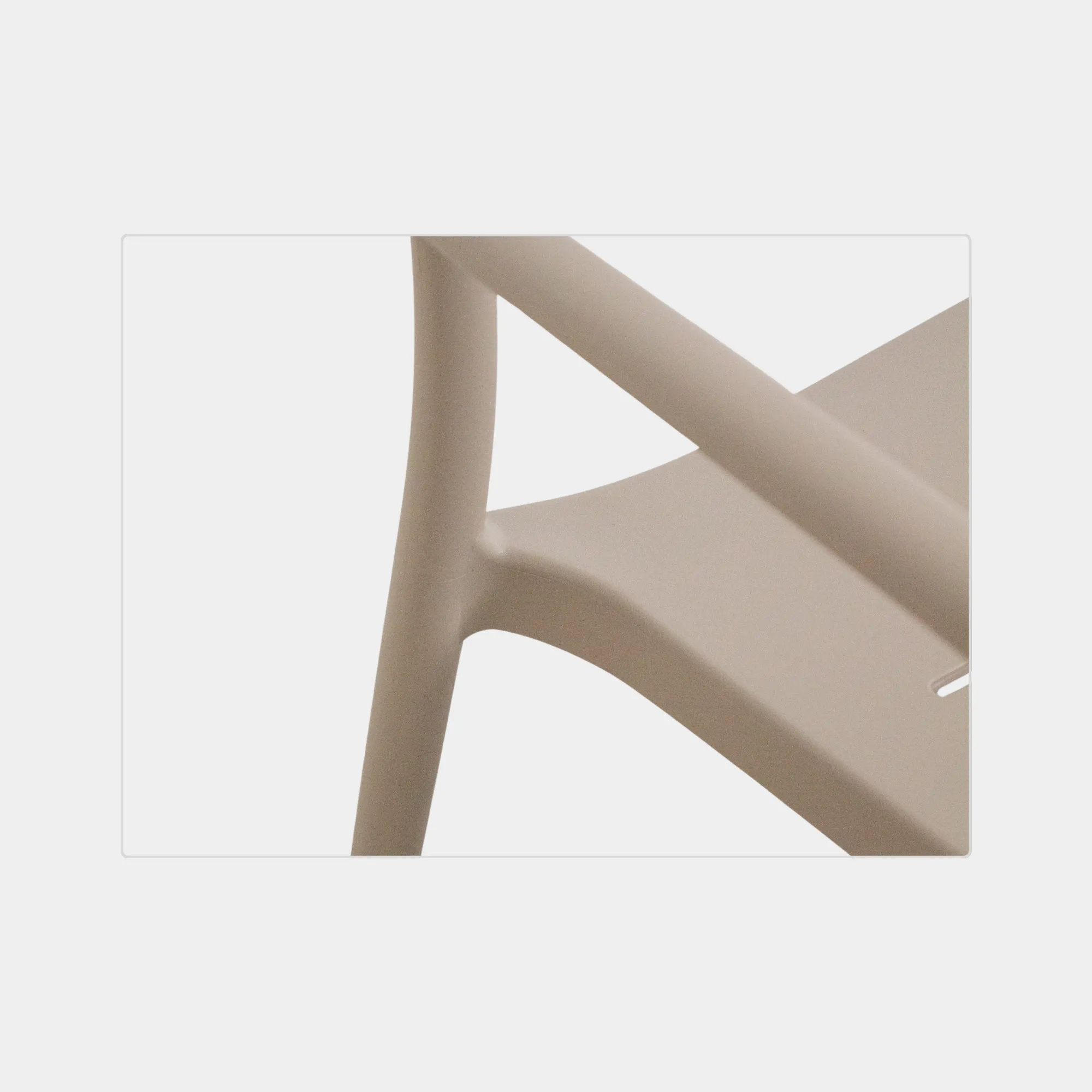 SILLA COMEDOR LUVY POLIPROPILENO BEIGE - 6