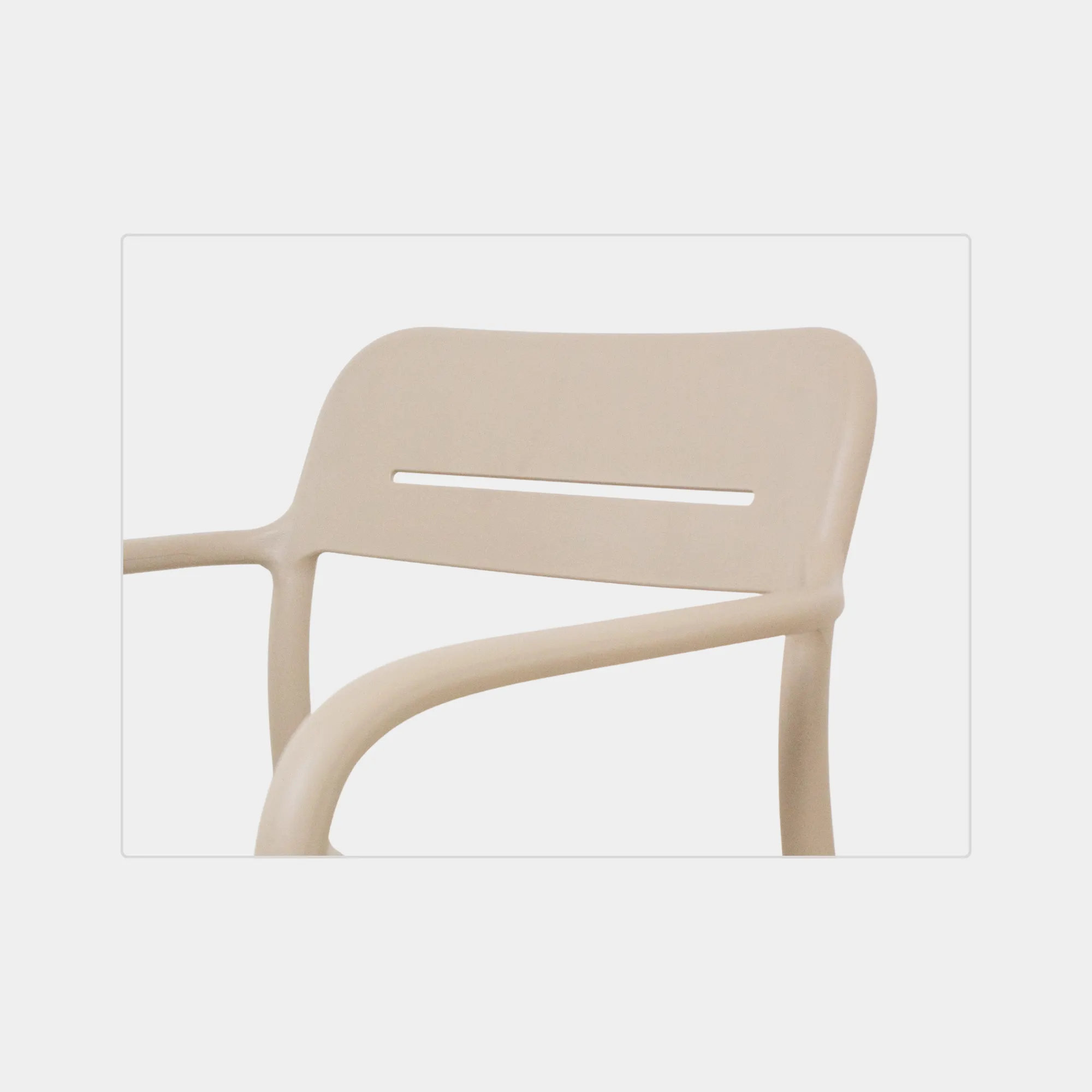 SILLA COMEDOR LUVY POLIPROPILENO BEIGE - 7