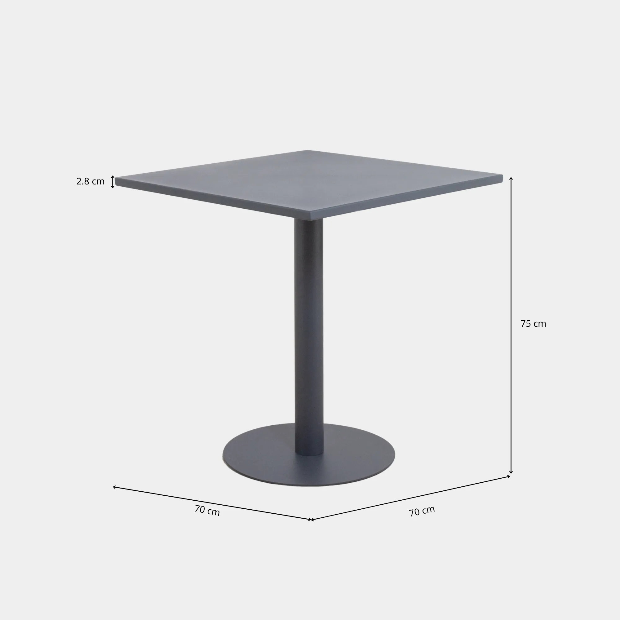 MESA COMEDOR NERA ALUMINIO DARK GREY - 4