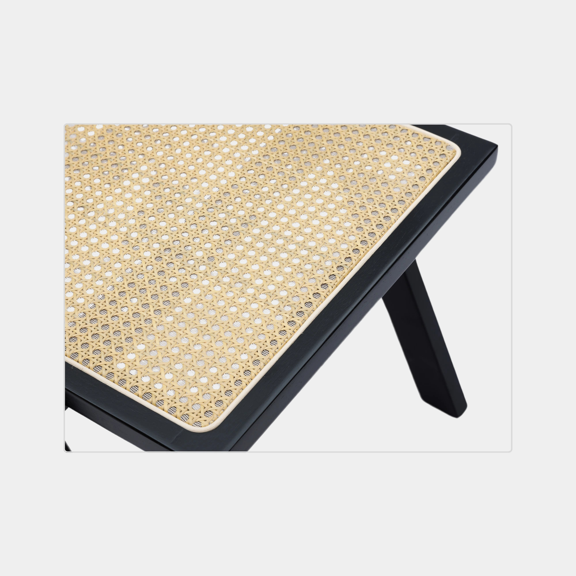 ILLA COMEDOR SANDAMA DM MADERA Y RATTAN BLACK - 5