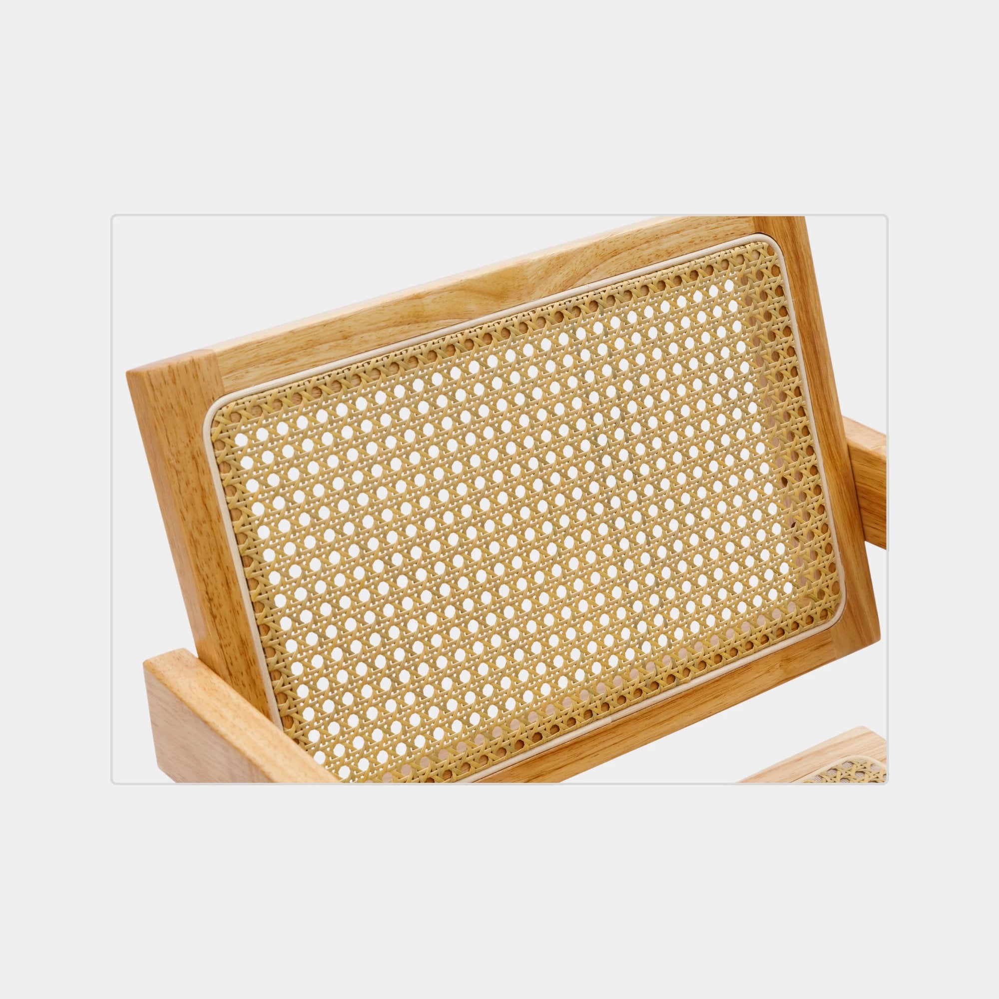 SILLA COMEDOR SANDAMA DM MADERA Y RATTAN NATURAL - 6
