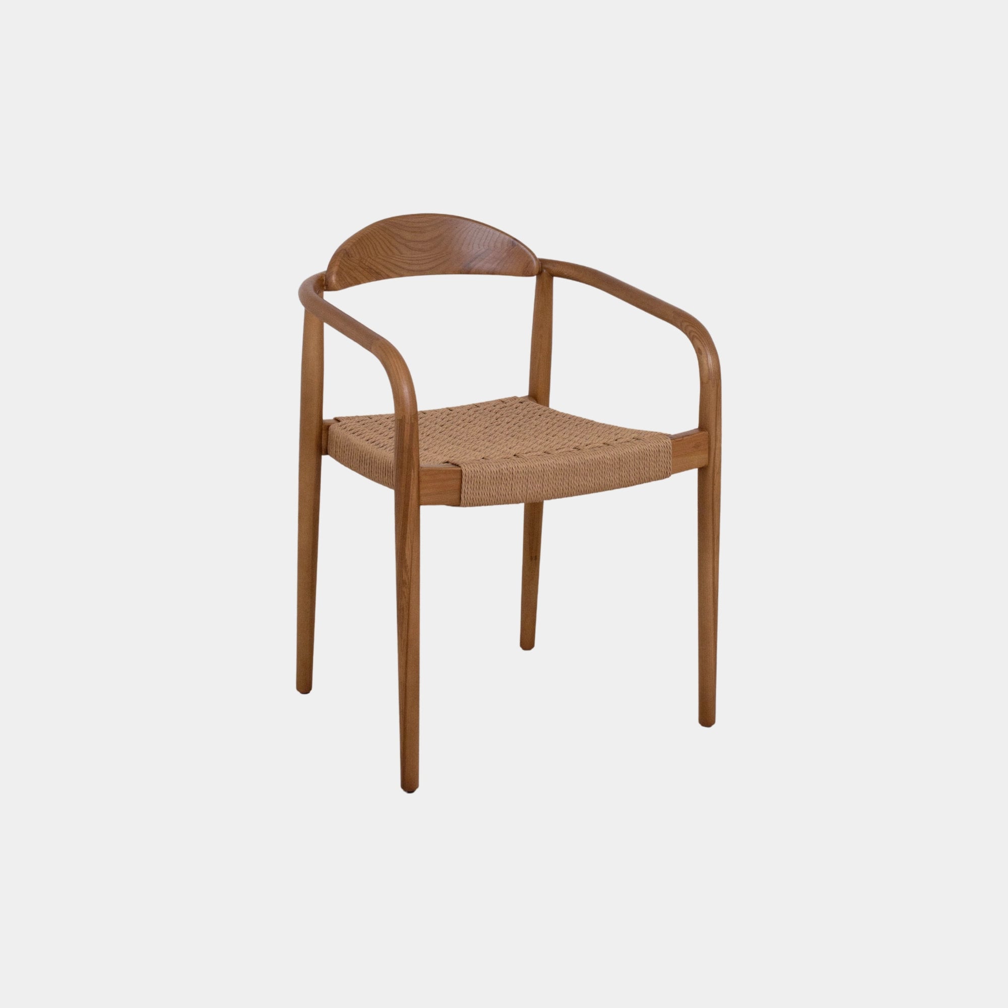 SILLA COMEDOR MAERA MADERA Y CUERDA WALNUT AND NATURAL - 1