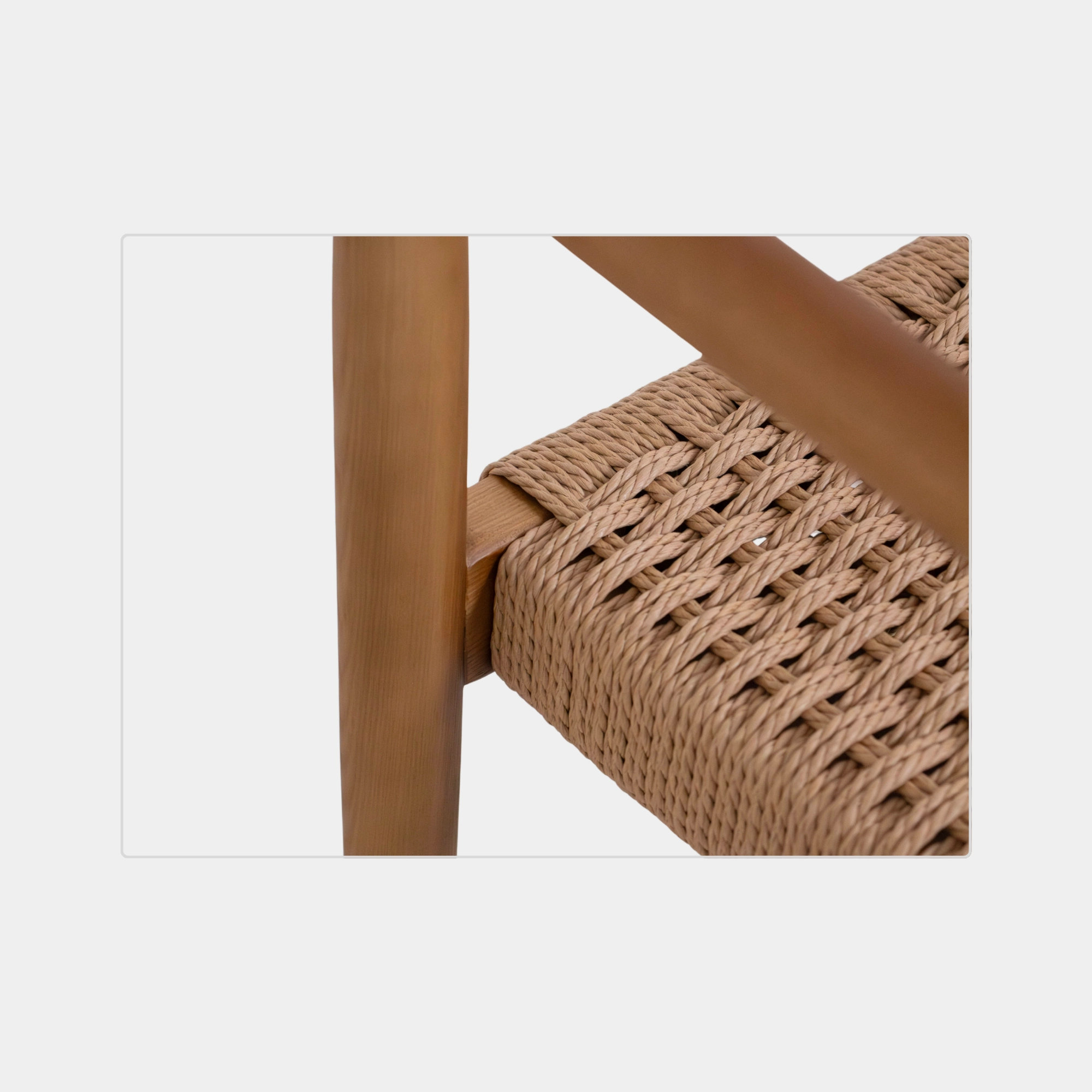 SILLA COMEDOR MAERA MADERA Y CUERDA WALNUT AND NATURAL - 6