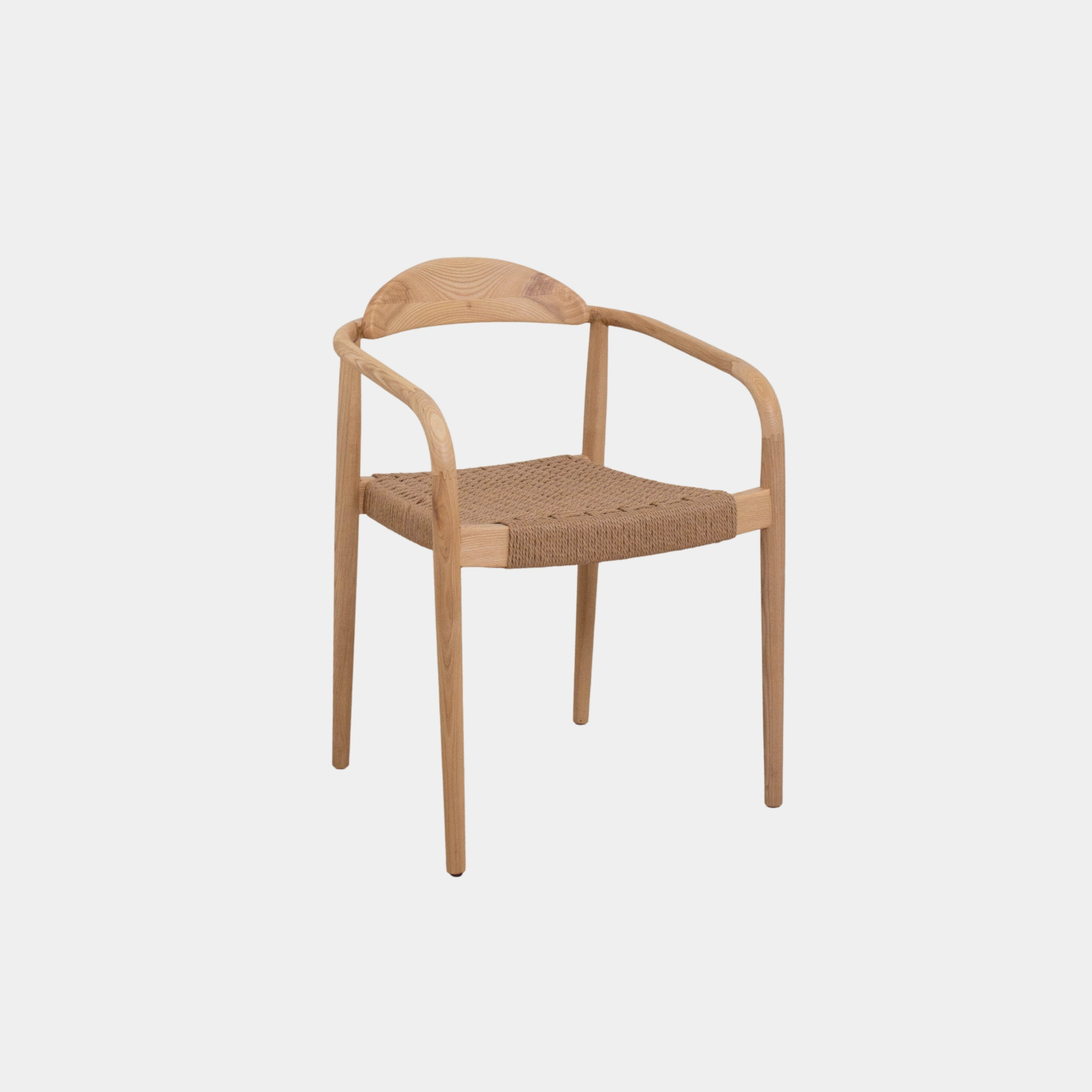 SILLA COMEDOR MAERA MADERA Y CUERDA NATURAL AND NATURAL - 1