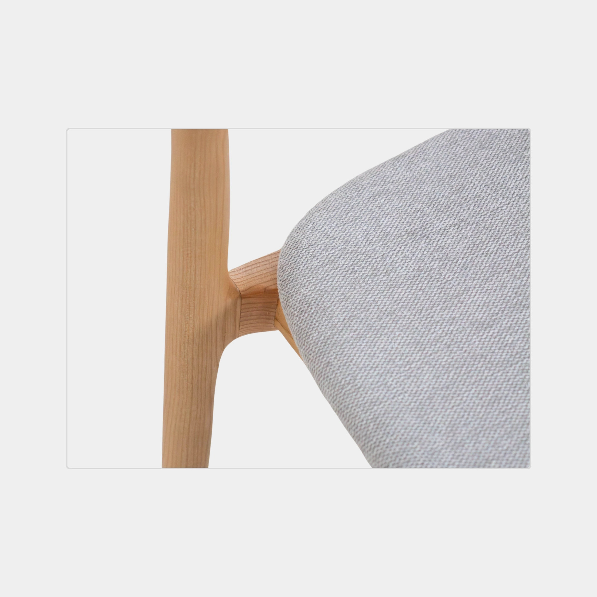SILLA COMEDOR CURVY JSM MADERA Y TELA NATURAL AND LIGHT GREY - 6