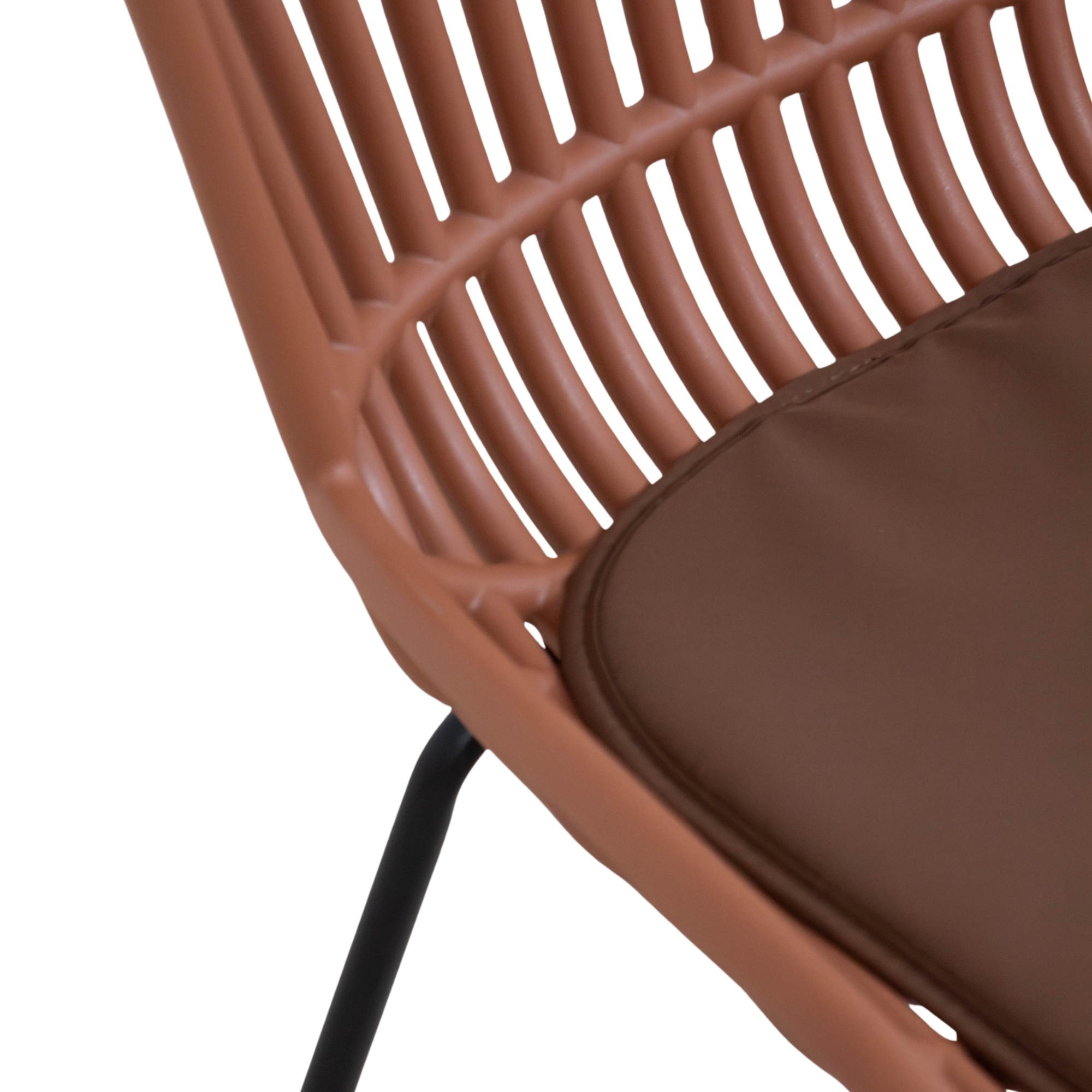 SILLA COMEDOR TERRE POLIPROPILENO TERRACOTA - 4