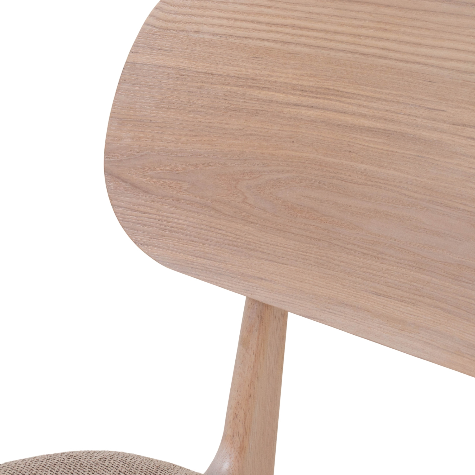 SILLA COMEDOR NINA MADERA Y TELA LIGHT BEIGE - 4