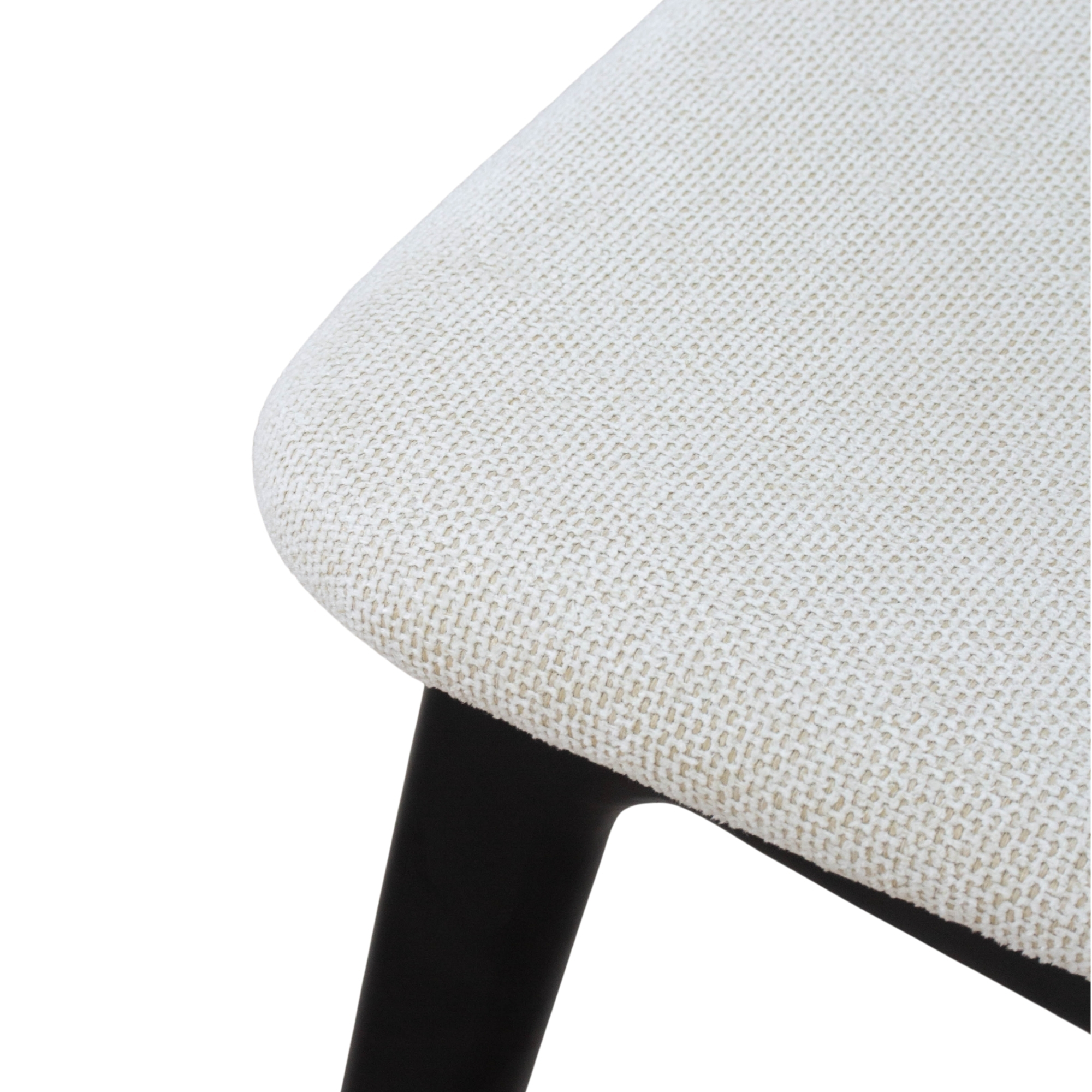 SILLA COMEDOR NINA MADERA BLACK Y TELA - 5