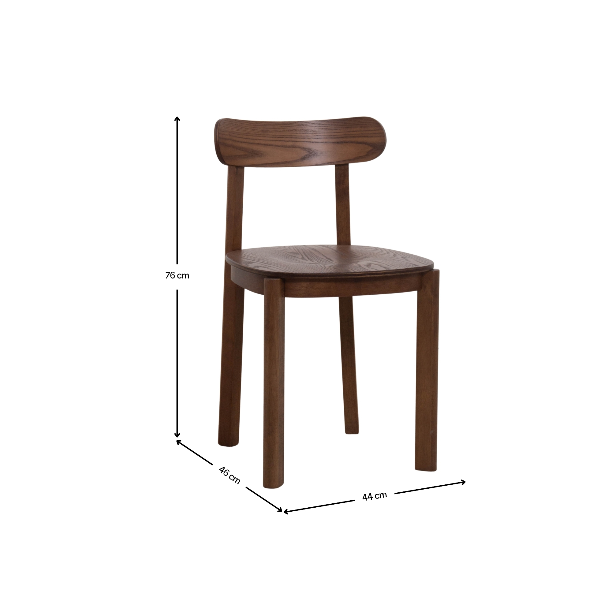 SILLA COMEDOR VERA MADERA WALNUT - 7