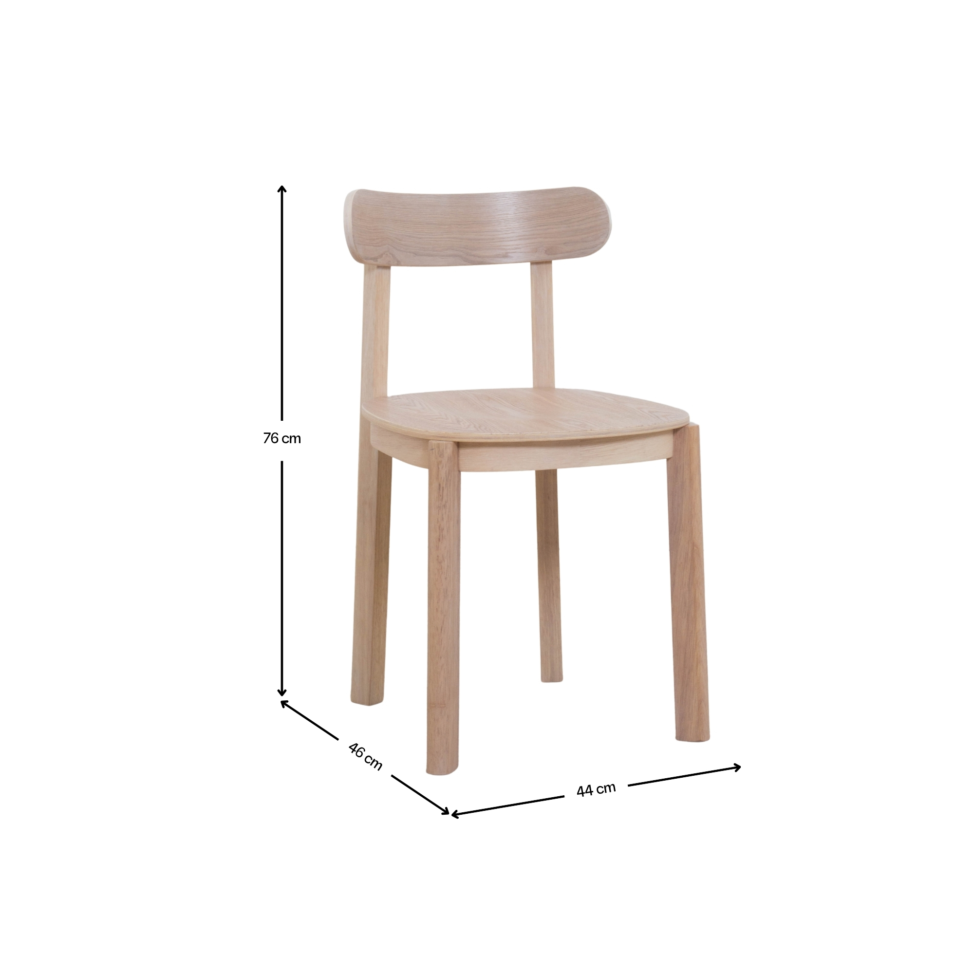 SILLA COMEDOR VERA MADERA NATURAL - 7