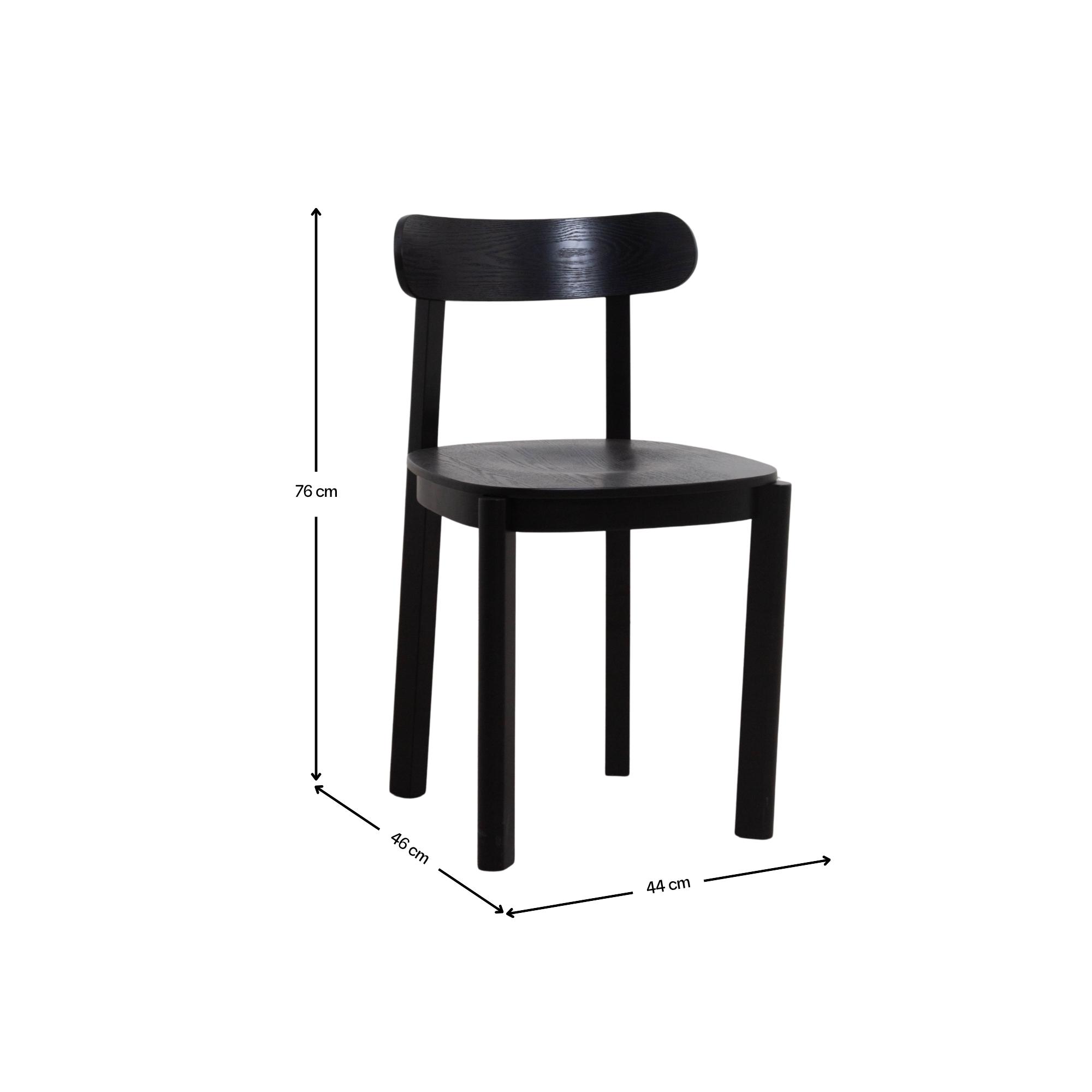 SILLA COMEDOR VERA MADERA BLACK - 7