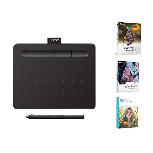 TABLETA DE DIBUJO WACOM CTL4100 INTUOS CON 3 PROGRAMAS DE SOFTWARE INCLUIDOS 7.9 'X 6.3' COLOR NEGRO - 1