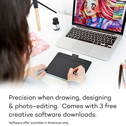 TABLETA DE DIBUJO WACOM CTL4100 INTUOS CON 3 PROGRAMAS DE SOFTWARE INCLUIDOS 7.9 'X 6.3' COLOR NEGRO - 2