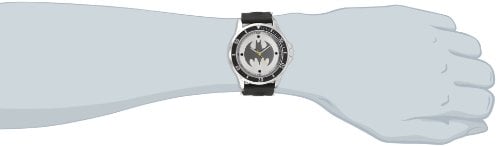RELOJ DC COMICS HOMBRE ANÁLOGO BATMAN BAT9062 BANDA NEGRA GOMA - 2