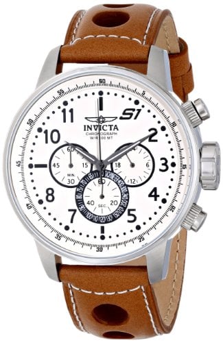 RELOJ INVICTA HOMBRE 16009 CRONÓGRAFO S1 RALLY CORREA MARRÓN CUERO ACERO INOXIDABLE - 1