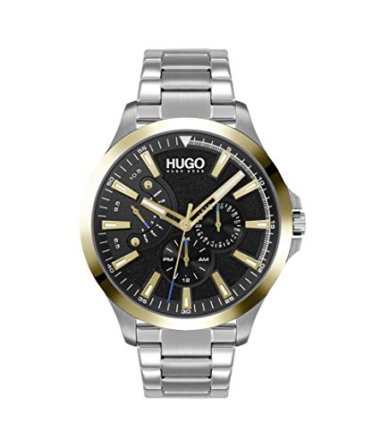 RELOJ HUGO BOSS HOMBRE 1530174 #LEAP CORREA PLATEADO 22 ACERO INOXIDABLE CUARZO - 1
