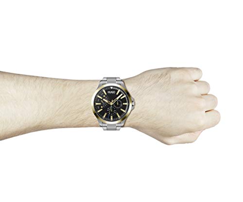 RELOJ HUGO BOSS HOMBRE 1530174 #LEAP CORREA PLATEADO 22 ACERO INOXIDABLE CUARZO - 4