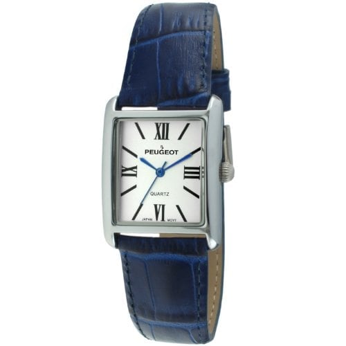 RELOJ PEUGEOT MUJER VESTIR PLATEADO CUERO - 1