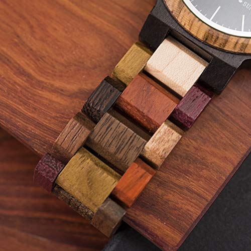 RELOJ GLOBAL SHOPEX HOMBRE MADERA IDOS BAMBÚ SEMANA FECHA PANTALLA CUARZO PAREJAS HECHO A MANO CASU - 3